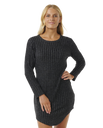 The Rip Curl Womens New Cosy Dress in Black Marle