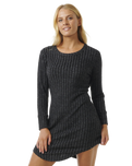 The Rip Curl Womens New Cosy Dress in Black Marle