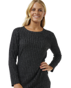 The Rip Curl Womens New Cosy Dress in Black Marle