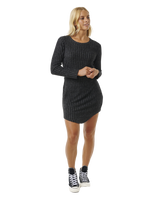 The Rip Curl Womens New Cosy Dress in Black Marle