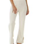 The Rip Curl Womens Sea Of Dreams Rib Trousers in Natural