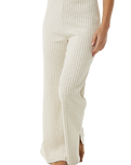 The Rip Curl Womens Sea Of Dreams Rib Trousers in Natural