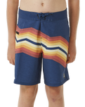 The Rip Curl Boys Boys Inverted Boardshorts in Washed Navy