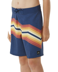 The Rip Curl Boys Boys Inverted Boardshorts in Washed Navy