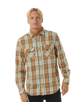 The Rip Curl Mens SWC Flannel Shirt in Clay