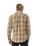 The Rip Curl Mens SWC Flannel Shirt in Clay