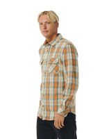 The Rip Curl Mens SWC Flannel Shirt in Clay