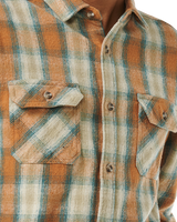 The Rip Curl Mens SWC Flannel Shirt in Clay