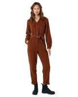 The Rip Curl Womens Combi Searcher Jumpsuit in Dark Brown