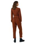 The Rip Curl Womens Combi Searcher Jumpsuit in Dark Brown