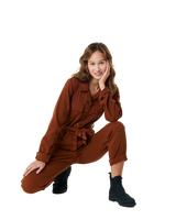 The Rip Curl Womens Combi Searcher Jumpsuit in Dark Brown