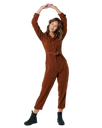 The Rip Curl Womens Combi Searcher Jumpsuit in Dark Brown