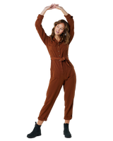 The Rip Curl Womens Combi Searcher Jumpsuit in Dark Brown