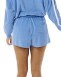 The Rip Curl Womens High Tide Terry Shorts in Bright Blue