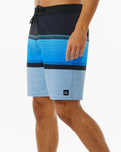 The Rip Curl Mens Mirage Daybreaker Boardshorts in Black & Blue