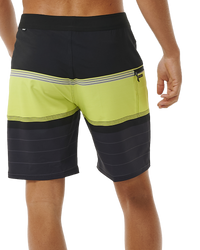 The Rip Curl Mens Mirage Daybreaker Boardshorts in Neon Lime