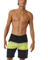 The Rip Curl Mens Mirage Daybreaker Boardshorts in Neon Lime