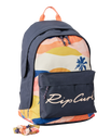 The Rip Curl Double Dome Backpack in Navy & Peach