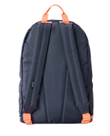 The Rip Curl Double Dome Backpack in Navy & Peach