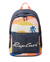 The Rip Curl Double Dome Backpack in Navy & Peach