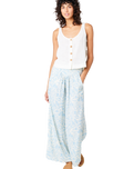 The Rip Curl Womens Sunchaser Long Trousers in Blue & White