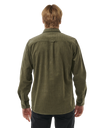 The Rip Curl Mens Classic Surf Cord Shirt in Dusty Olive