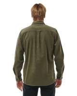 The Rip Curl Mens Classic Surf Cord Shirt in Dusty Olive