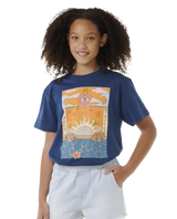 The Rip Curl Girls Girls Summer Solstice Art T-Shirt in Washed Navy