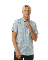 The Rip Curl Mens Floral Reef Shirt in Bluestone