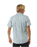 The Rip Curl Mens Floral Reef Shirt in Bluestone