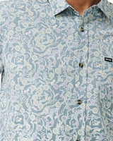 The Rip Curl Mens Floral Reef Shirt in Bluestone