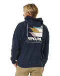 The Rip Curl Mens Surf Revival Hoodie in Dark Navy