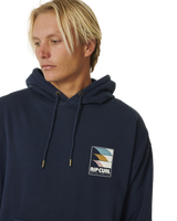 The Rip Curl Mens Surf Revival Hoodie in Dark Navy