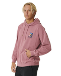 The Rip Curl Mens Surf Revival Hoodie in Mauve