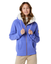 The Rip Curl Womens Velouchi Fur Zip Hoodie in Purple