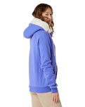 The Rip Curl Womens Velouchi Fur Zip Hoodie in Purple