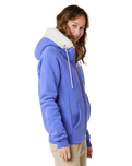 The Rip Curl Womens Velouchi Fur Zip Hoodie in Purple