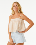 The Rip Curl Womens Hilo Top in Light Brown