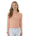 The Rip Curl Girls Girls Summer Solstice Rib T-Shirt in Multi