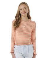 The Rip Curl Girls Girls Summer Solstice Rib T-Shirt in Multi