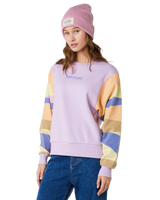 The Rip Curl Womens Wavy Print Sweatshirt in Lilac