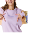 The Rip Curl Womens Wavy Print Sweatshirt in Lilac