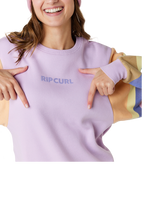 The Rip Curl Womens Wavy Print Sweatshirt in Lilac