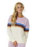 The Rip Curl Womens Surf Revival Sweatshirt in Lilac