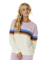 The Rip Curl Womens Surf Revival Sweatshirt in Lilac