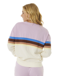 The Rip Curl Womens Surf Revival Sweatshirt in Lilac