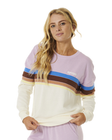 The Rip Curl Womens Surf Revival Sweatshirt in Lilac