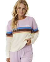 The Rip Curl Womens Surf Revival Sweatshirt in Lilac