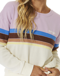 The Rip Curl Womens Surf Revival Sweatshirt in Lilac