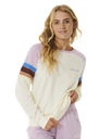 The Rip Curl Womens Surf Revival Raglan Sweatshirt in Lilac